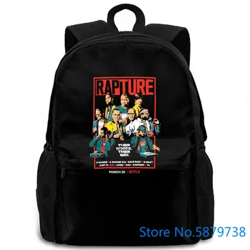 

Rare Netflix Rapture Hip Hop Rap Ft. Nas Dave East Logic TI Just Blaze New women men backpack laptop travel school adult