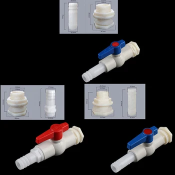 

1Pc PVC 1/2" 3/4" 1" Fish Tank Joints Aquarium Outlet Bucket Connector Aquarium Drain Fittings Water Tank Adapter