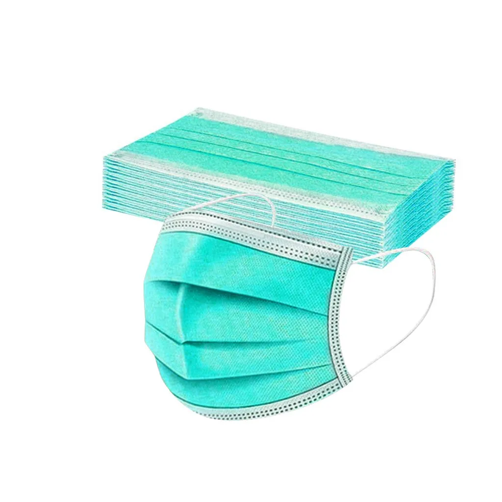 Pink Black Mask 20pcs Colorful Adult Disposable Face Mask 3ply Ear Loop Pm2.5 Protection Safety Cloth Face-shield Mascara
