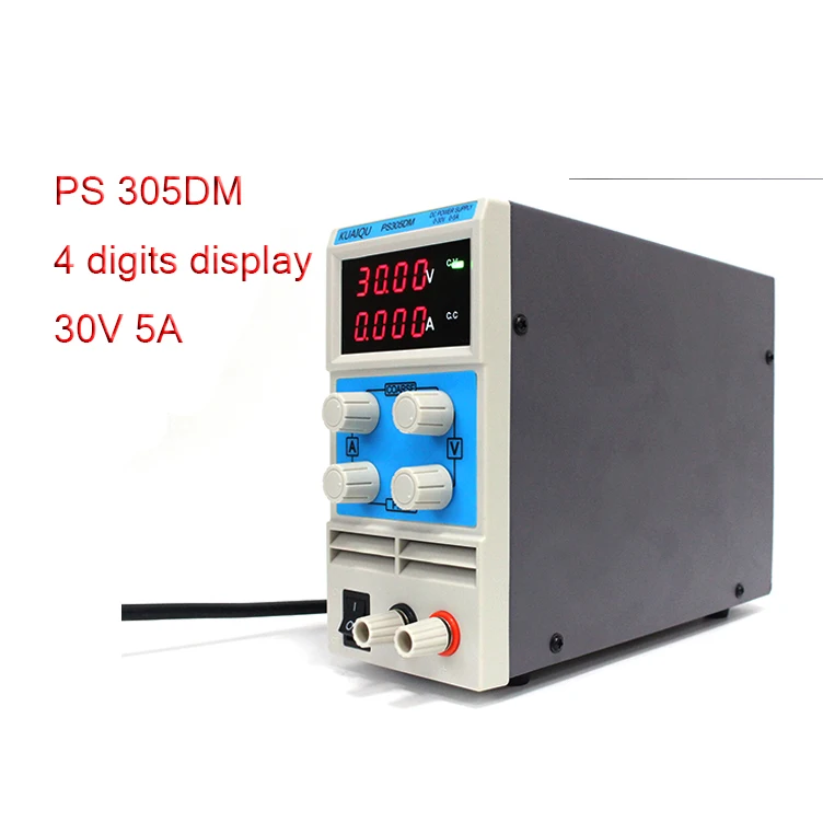 KUAIQU мини PS305DM DC питание четыре дисплея импульсный источник питания Цифровой переменный Регулируемый 0-30 в 0-5A