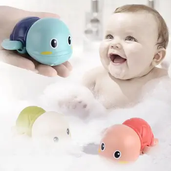

New Cute Shape Baby Bathing Little Turtle Bathing Toys Good Partners For Baby Bathing And Playing Bathroom Products