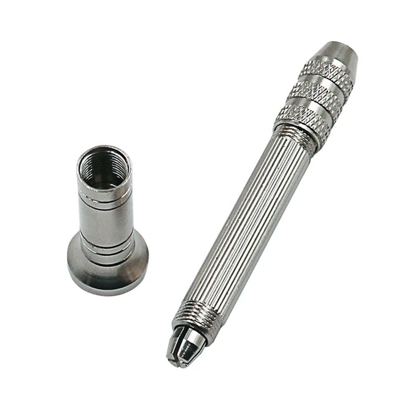 10pcs Twist Drill Hand Tool Hand Drill Mini Small Hand Grip Carpenter's Chuck Black