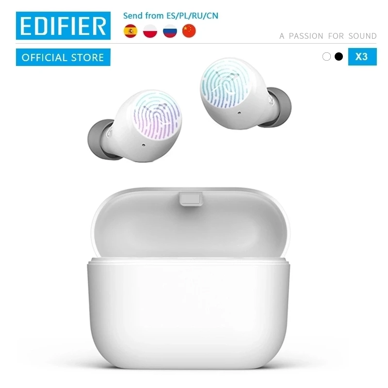 EDIFIER X3 TWS Wireless Bluetooth Earphone bluetooth 5.0 touch control voice assistant (limited edition is black)