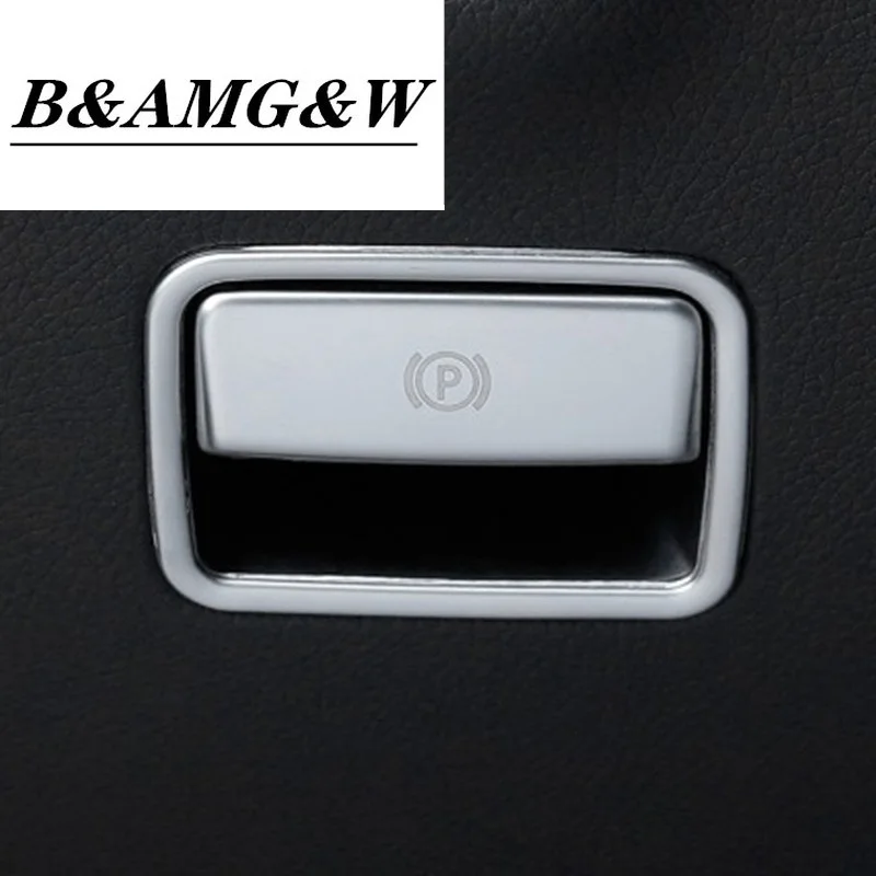 

Car styling The foot brake release switch frame Trim Covers Stickers for Mercedes Benz GLE W166 ML GL GLS X166 Auto Accessories