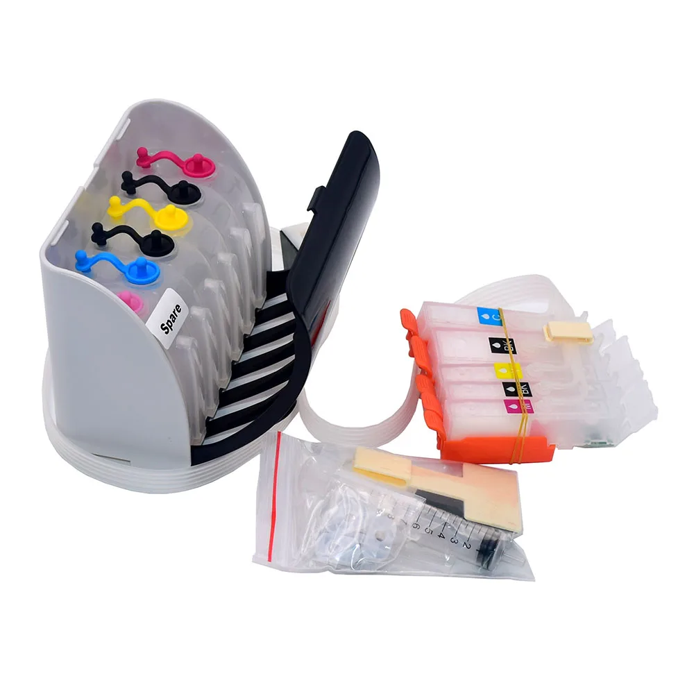 5Colors PGI-580 CLI-581 Ciss System With Chip for Canon PIXMA TR7550 TR8550 TS6150 TS6151 Printer