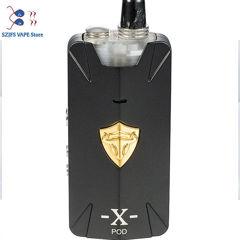 Горячая Телец X Pod-Сетчатая катушка комплект djustable воздушный поток RBA pod система 2 мл 1000 мАч 25 Вт pod mod комплект Vaping Vape Танк vs THC RDA rdta - Цвет: Красный