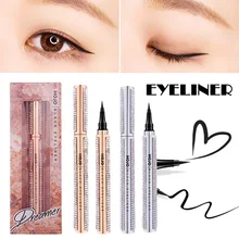 1 шт. стойкий карандаш-подводка для глаз Водостойкая Подводка для глаз черные быстросохнущие инструменты для макияжа карандаш для подводки глаз Косметическая губчатая головка