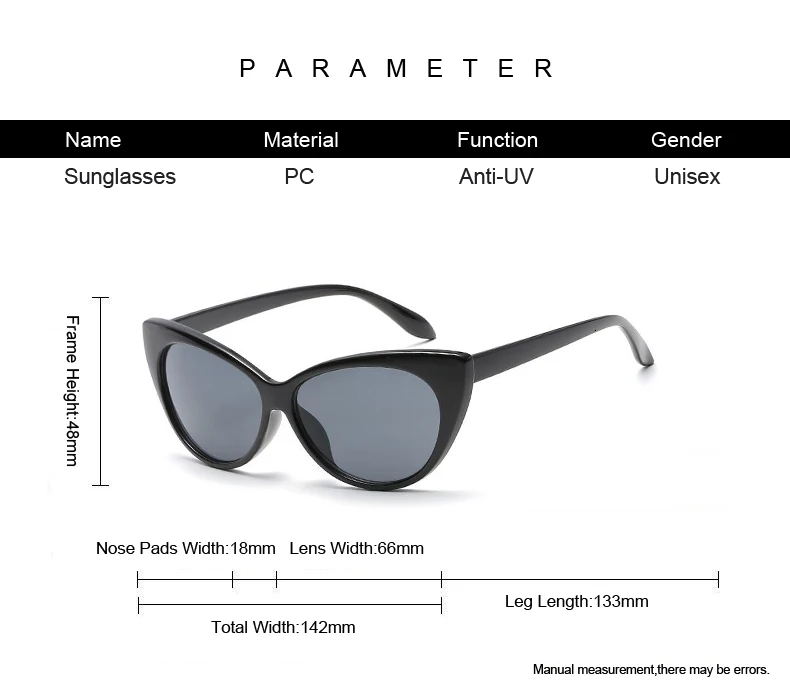 New Arrive Fashion Cat Eye Sunglasses Women Brand Designer Retro Female Sun Glasses Female Oculos De Sol Feminino UV400
