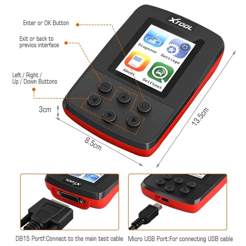 XTOOL SD100 Volle OBD2 считыватель кодов