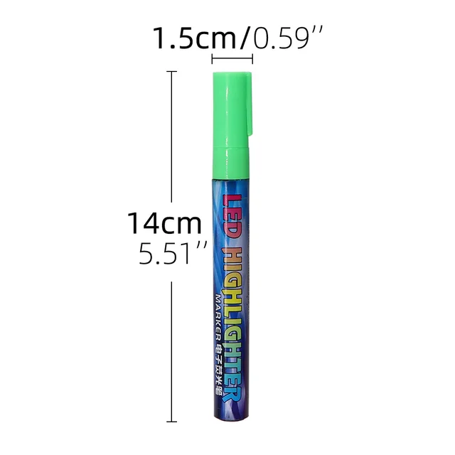 1Db Jelölő Toll Led Kiemelő Jelek 140 Mm*1,5 Mm 8 Színek Opcionális Ferde Nibrush Méhész Queen Méhek Szerszámai - Image 2