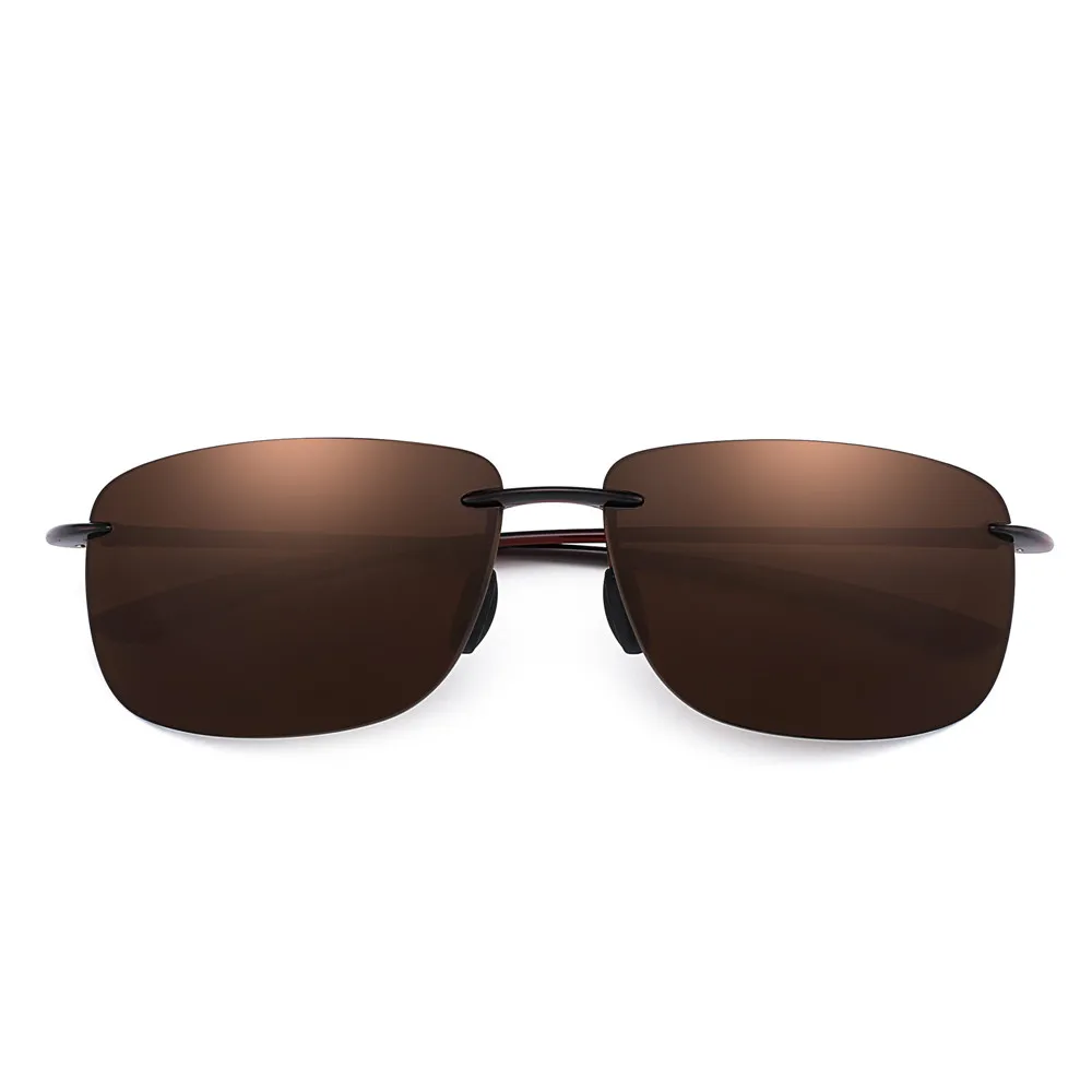 JIM Ultralight Sport Sunglasses for Men Women TR90 Rimless Frame for Running Fishing Cycling Driving_voghion.com