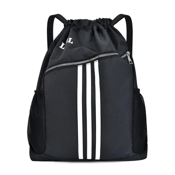 

2020 New Bundle Pocket Outdoor Sports Gym Bags Basketball Backpack For Sports Bags Women Fitness Yoga Bag Drawstring Gym Bag