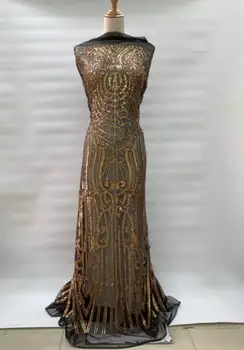 

5yards unique embroidered French net Lace Fabric top Quality L-12419 Nigerian French Mesh Lace Material