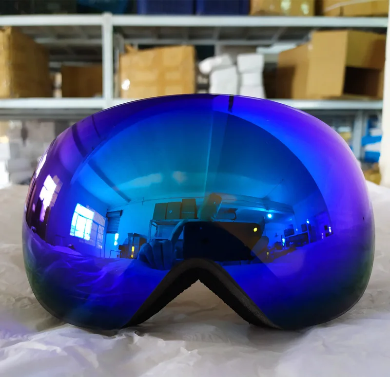 2 UV400+ очки для сноуборда с большой маской, очки для велоспорта, лыжного спорта, для улицы, двухслойные, противотуманные, зимние спортивные очки - Цвет: 2