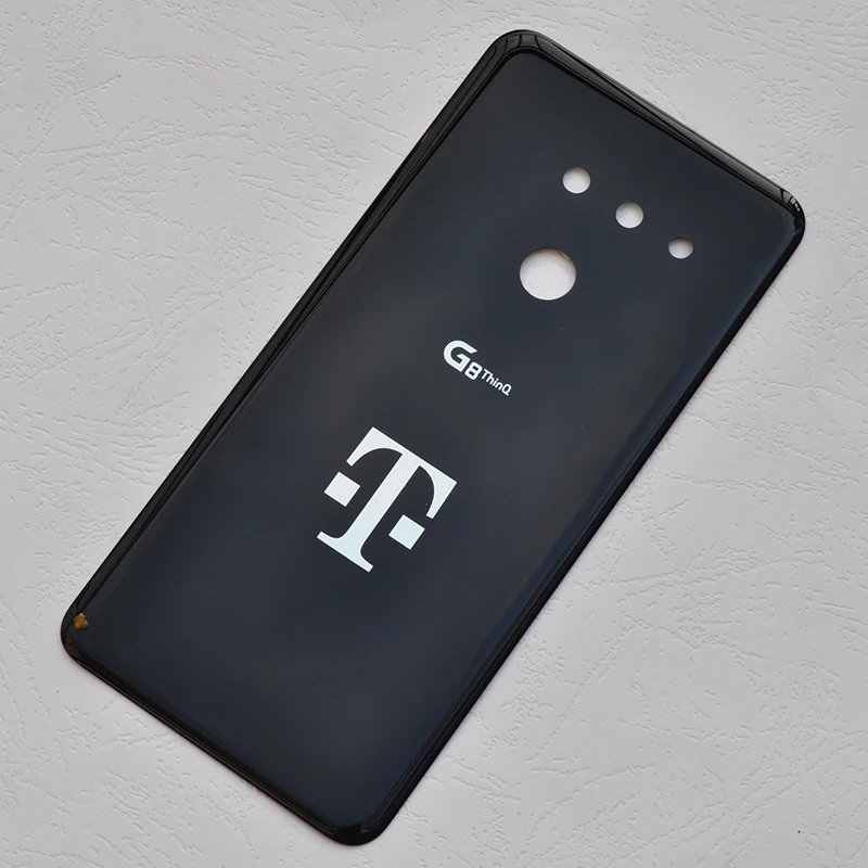 ZUCZUG Стекло Батарея крышка для LG G8 ThinQ сзади Корпус задний Чехол с Камера объектив+ логотип