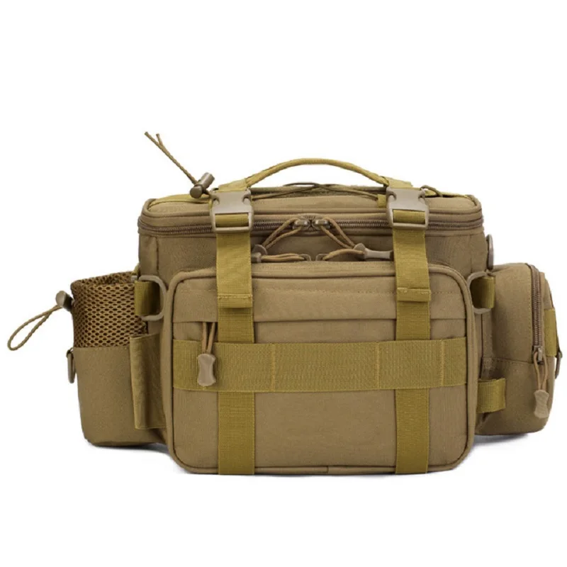 

WolFAce Outdoor Multifunction Fishing Bag 20*15*39cm High Capacity Fishing Tackle Lure Bag Shoulder Bag Canvas Waist Bag 2020