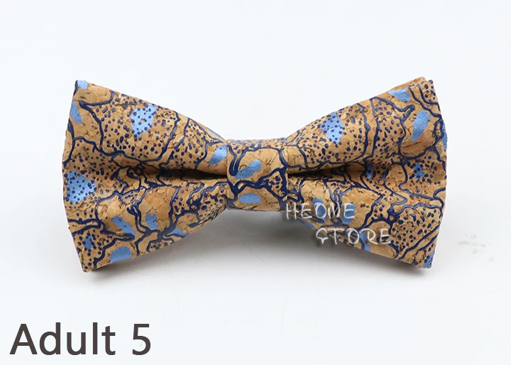 Neue Floral Kork Holz Fliegen Für Männer Frauen Kinder Hochzeit Casual Party Geschenk Mode Neuheit Handgemachte Solide Bowtie Zubehör – Detail 6