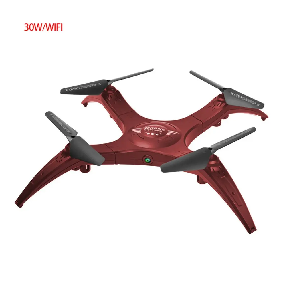 Красный HW7016 2,4 ГГц мини портативный 0.3MP анти-встряхивание камера RC Дрон вертолет высота удержания Wi-Fi FPV Квадрокоптер hi - Цвет: Красный