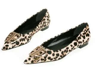 Leopard B Женская обувь, расшитая блестками туфли-лодочки на мягкой подошве, с низким подъемом, на шпильке Танцевальная обувь из флока, без шнуровки, весна размера плюс 48, 34, черный, розовый, серый цвет - Цвет: Leopard B