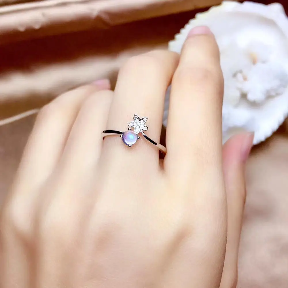 ROXI Moissanite Rings 0.1CT Brilliant Diamond Halo Engagement Rings For  Women Girls Promise Gift Sterling Silver Jewelry 2023