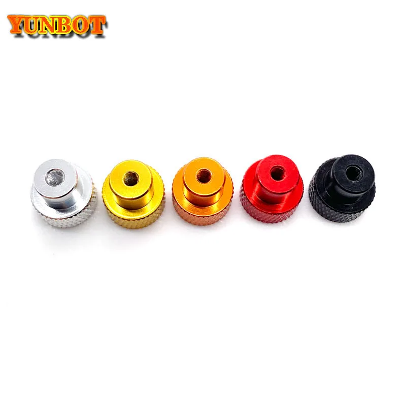 4PCS 3D printer Aluminum alloy Leveling components M3 screw Leveling spring Leveling knob suite for 3D printer Heating Bed parts