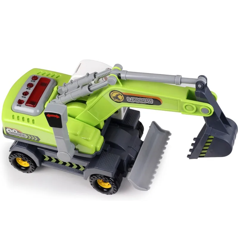 

Yue Fei 5899 LEFEI Model Toy Shovels Excavator Inertia Engineering Vehicle Douyin Celebrity Style Hot Toy Model