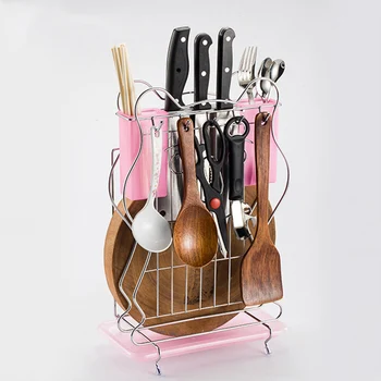 

Multifunctional Stainless Steel Kitchen Storage Rack Chopsticks Spoon Storage Tool Cutlery Rack Kitchenware Cutting Board Holder