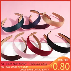 2021 Fashion Plastic Headbands For Women Girls Wide Solid No-slip Hairbands Hair Hoop Headwear Woman Hairband Hair Accessories