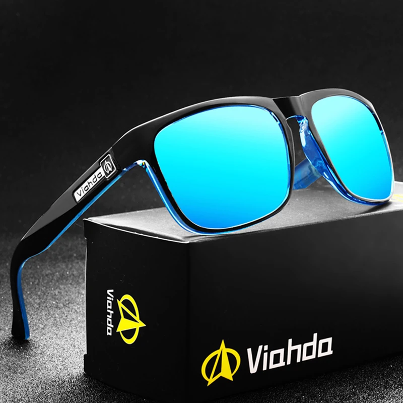 

VIAHDA поляризованные солнцезащитные очки для мужчин и женщин, брендовые дизайнерские винтажные квадратные спортивные солнцезащитные очки для мужчин и женщин, темные очки для вождения