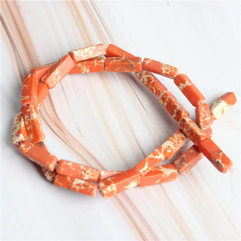 Linxiang модные натуральные разноцветные кубовидные свободные бусины DIY браслет ожерелье серьги шпильки аксессуары