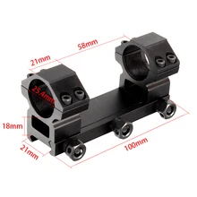 Тактический 1 шт. 25,4 мм высокий профиль 20 мм Пикатинни кольца для прицела Weaver крепление Охотничья винтовка прицел крепления аксессуары