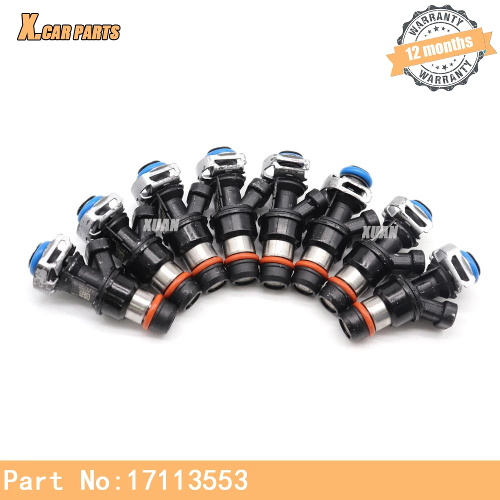 8pcs/set Fuel Injector Nozzle 17113553 17114502 FOR CHEVROLET AVALANCHE EXPRESS SILVERADO SSR SUBURBAN TAHOE TRAILBLAZER | Автомобили и
