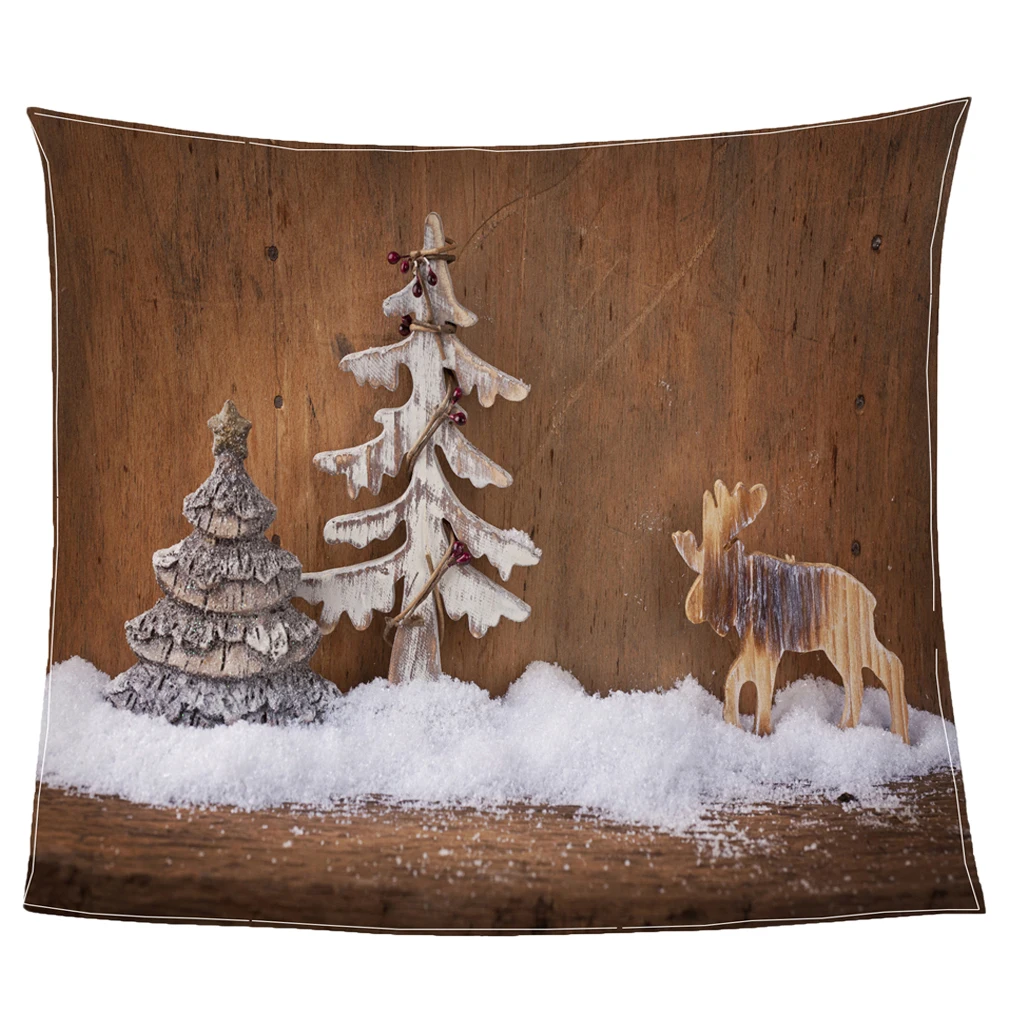 Xmas Throw Blanket Super Soft Flannel Plush Bed Throw TV Blanket Reversible, 80x150cm