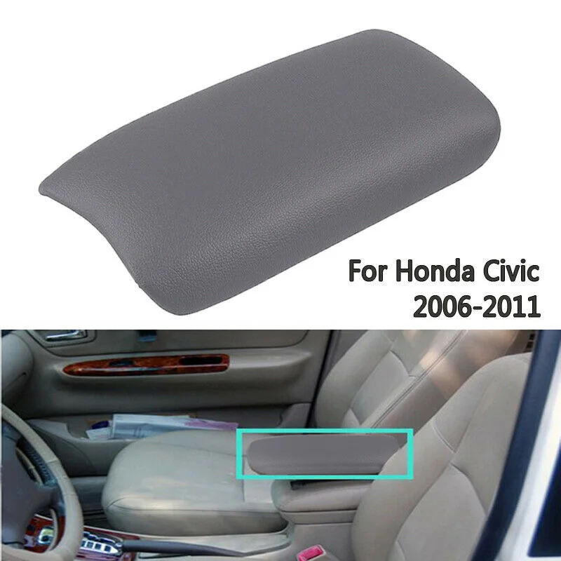 Серая Передняя Центральная консоль подлокотник крышка подходит для Honda Civic 2006-2011 Удобная и расслабленная