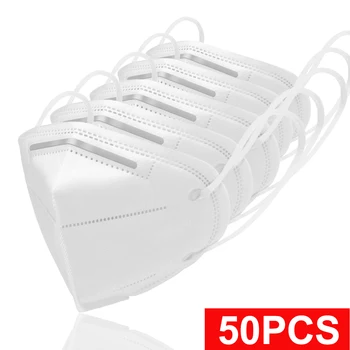

50pcs Disposable mask Non-woven face mask protection 4 Layer filter 10pcs Ear-worn Dustproof protective mouth mask dropshipping