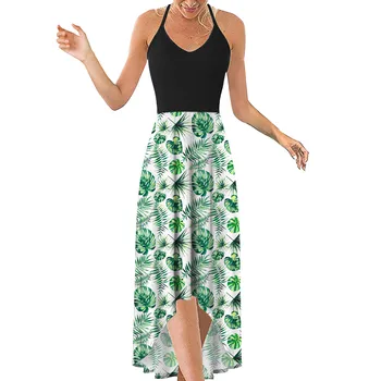 Hillsionly Plus Size Women's Summer Spaghetti Strap Dress Sleeveless Casual Women's Dresses Sexy Maxi Dress For Women 2021 34
