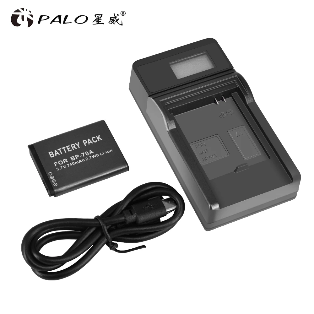PALO BP 70A аккумуляторная батарея для SAMSUNG ES65 ES70 ES73 PL80 PL90 PL100 ST30 ST60 SL50 SL600 TL105 TL110 WP10