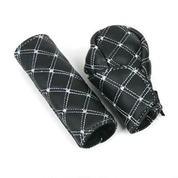 

2 pieces / set of artificial leather hand brake shift lever cover for Hyundai ix35 iX45 iX25 i20 i30 Sonata,Verna,Solaris,Elantr