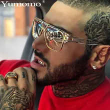 Классические роскошные квадратные мужские солнцезащитные очки Гламурные модные брендовые солнцезащитные очки для женщин зеркальные Ретро Винтажные квадратные дизайнерские оттенки