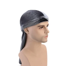 Пляжная кепка Doo Rags однотонная длинная супер мягкая бархатная Кепка Тюрбан повязка на голову бандана головные уборы одежда аксессуары