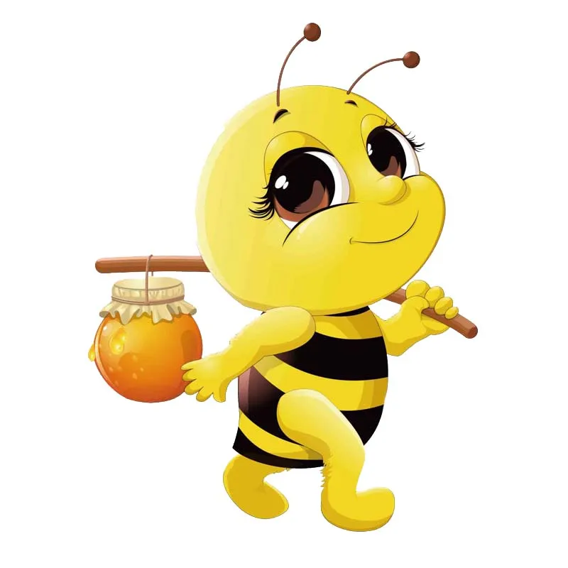 YJZT 15 1 см * 19 8 пчелы с медом Наклейка ПВХ стикер автомобиля 12 300600|Наклейки на
