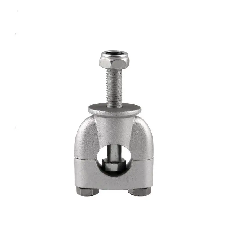 

2 Pcs 22mm Motorbike Handle Bar Risers Clamp Motorcycle Mount Silver Parts U1JF