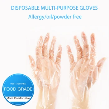 

100/500 Pcs Box Disposable Vinyl Glove Multifunction Transparent Thin Waterproof For Housework Clean Kitchen Baking Gloves