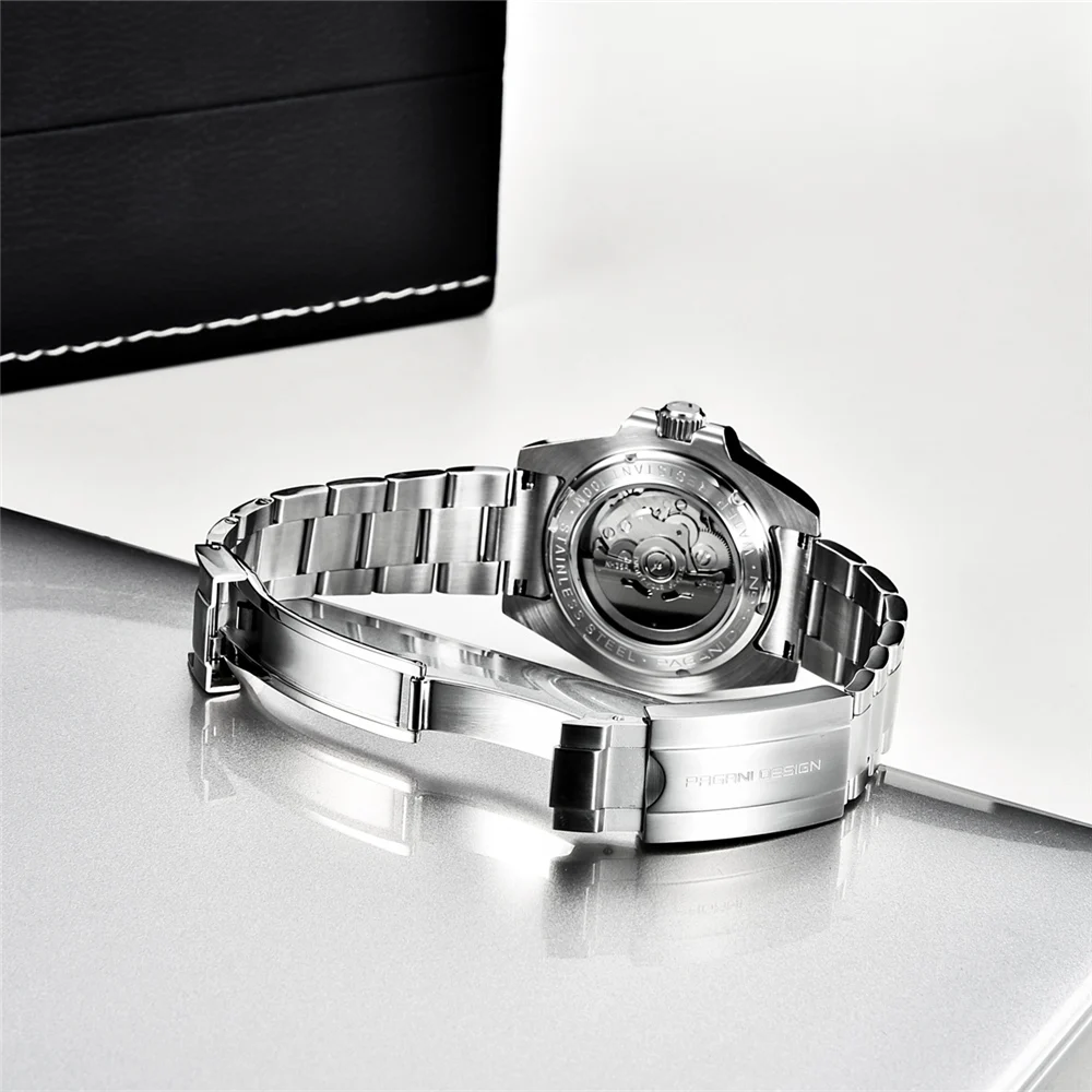 PAGANI Design 2021 New Men's Automatic Mechanical Watch Sapphire Luxury Stainless Steel Waterproof Watch Relogio Masculino