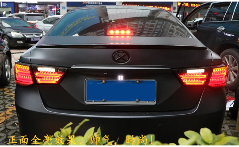 Автомобильный Стайлинг для Toyota eiz Mark X задний светильник в сборе 2010 2011 2012 светодиодный задний светильник задний фонарь для вождения+ тормоз+ Парк+ сигнальный светильник