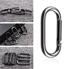 5Pcs Oval Carabiner Hanging Buckle Spring Keychain Clip Hook Carabiner Hanging Buckle Hook for Camping Fishing Hiking ► Photo 2/6