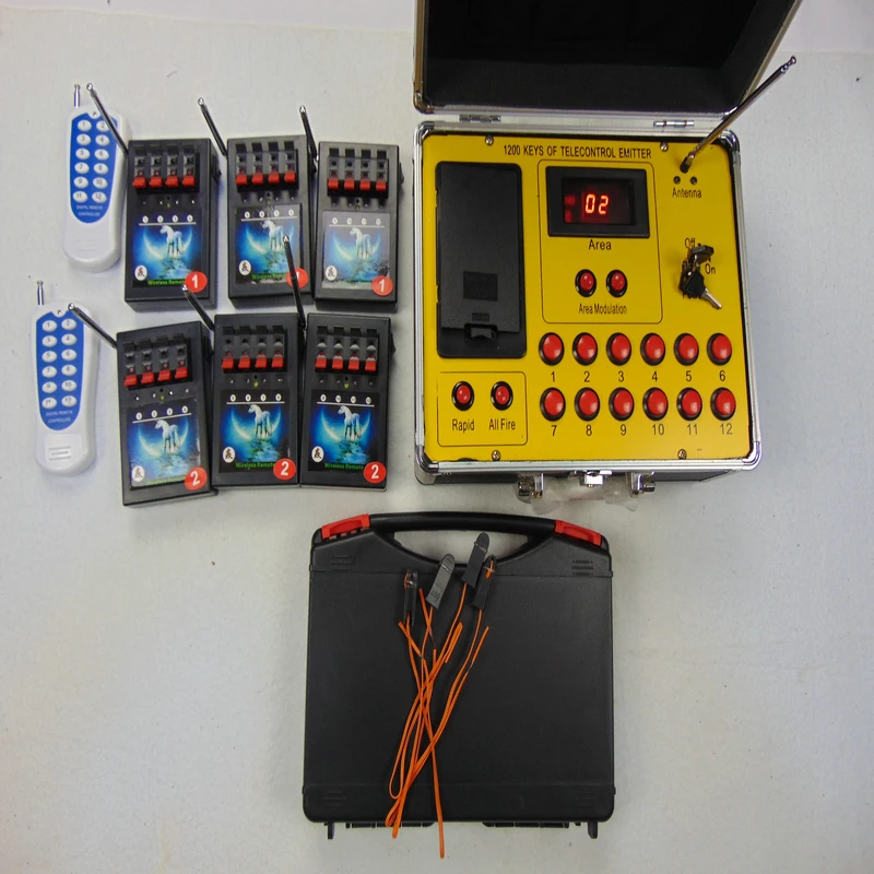 New year use 433mhz 24 Cues Remote fireworks receiver stage electric wire Professional smart switch wedding equipment | Лампы и