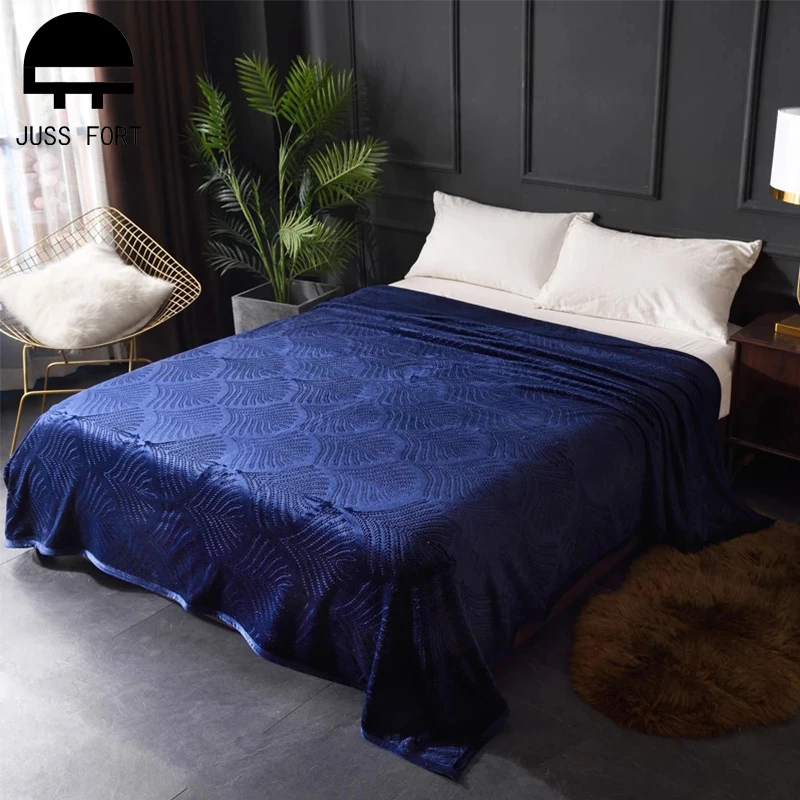 Однотонное рельефное Фланелевое покрывало s для дивана теплое постельное белье