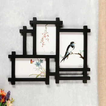 

Photo frame plastic for 3 photos 10x15, 13x18 cm "Straight lines" black 30.5x38 cm 4592548