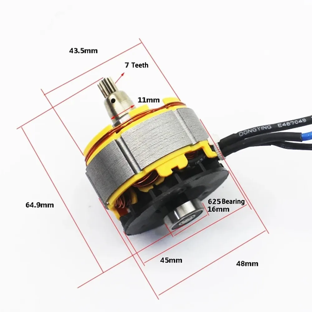 4pc/set For Dayi 2106 161 169 Brushless Electric Wrench Control Board Switch Motor Gear Angle Grinder Polishing Power Tools Part